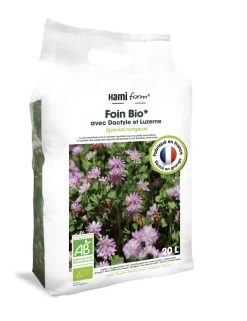 Foin BIO au dactyle et luzerne spécial rongeurs 20L