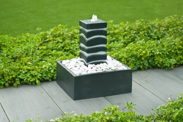 Fontaine Borgo avec éclairage Led - L.50 x H.58 x l.50cm