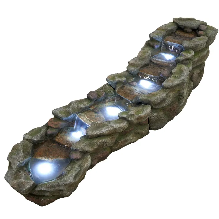 Fontaine Brembo avec éclairage Led - L.212x H.51 x l.58cm