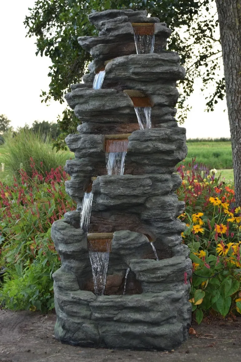 Fontaine Corte avec éclairage Led - L.87 x H.201 x l.70cm
