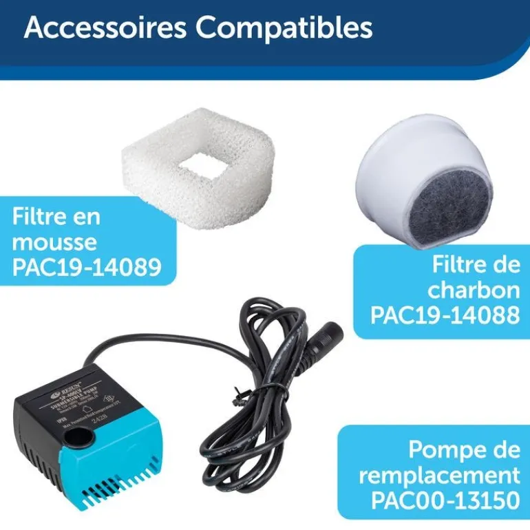 Fontaine Streamside en céramique 1,8L blanc