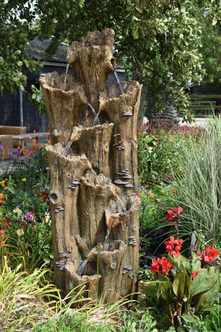 Fontaine Tiros avec éclairage Led - L.74 x H.200 x l.70cm