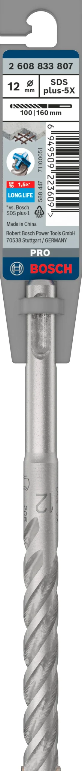 Foret béton PRO SDS plus-5X, 12 x 100 x 160 mm BOSCH PRO
