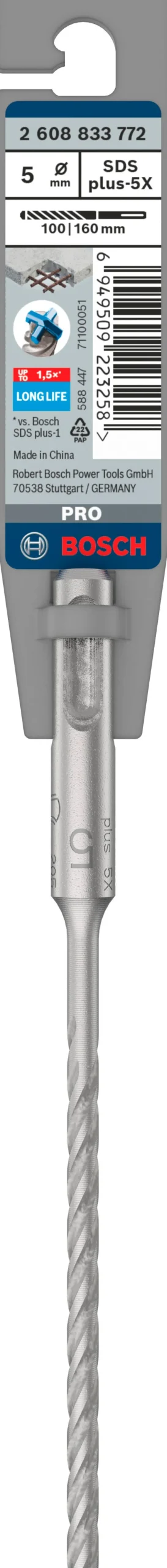 Foret béton PRO SDS plus-5X, 5 x 100 x 160 mm BOSCH PRO