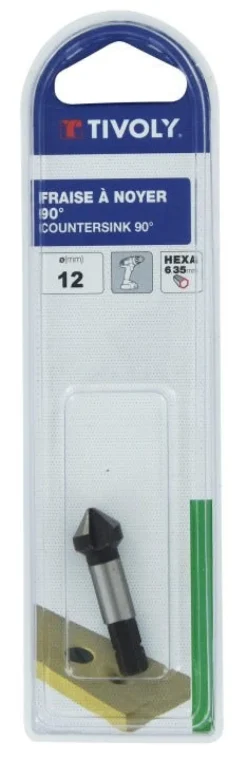 Fraise pour logement tête de vis Ø12mm