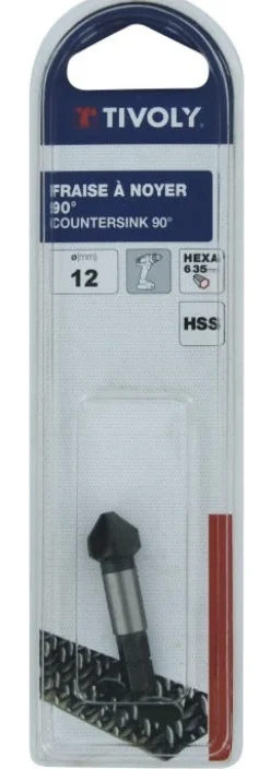 Fraise pour logement tête vis HSS Ø12mm