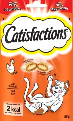 Friandise pour chat/chaton au poulet 60g CATISFACTIONS