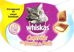 Friandise pour chat contrôle boules de poils 60g WHISKAS