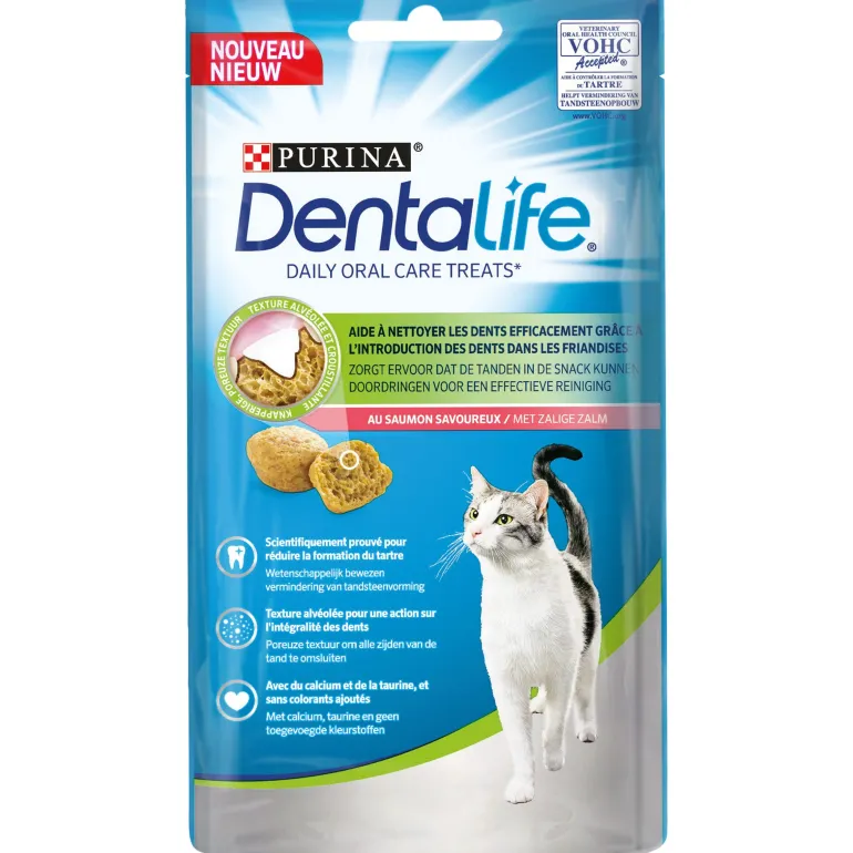 Friandise pour chat Daily Oral Care treats saumon 40g