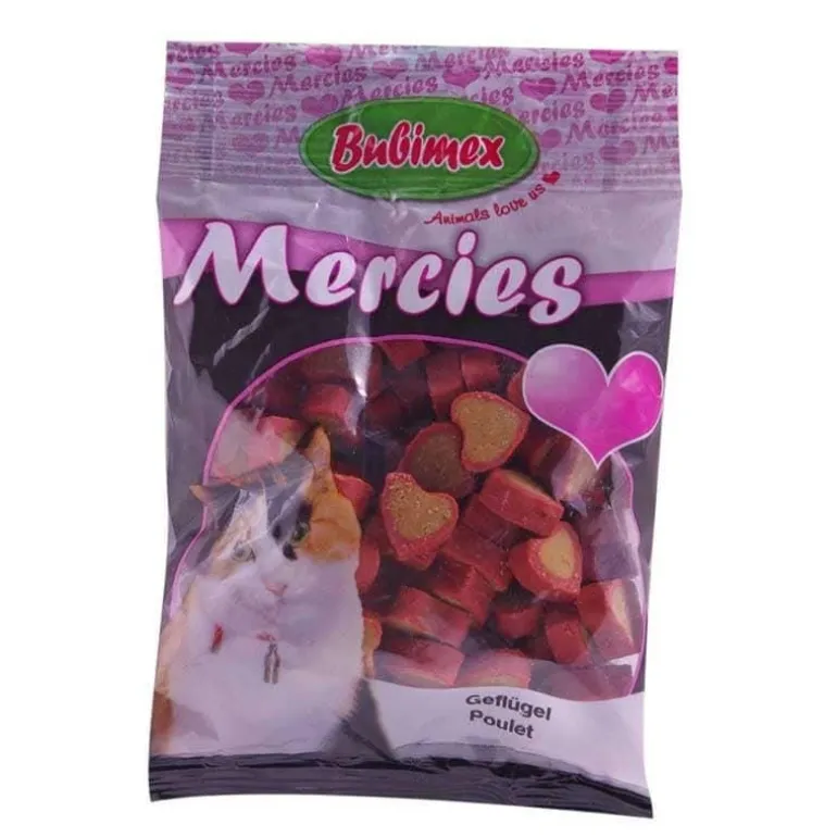 Friandise pour chat Mercies au poulet 100g BUBIMEX