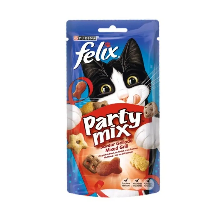 Friandise pour chat Party mix grillade 60g FELIX