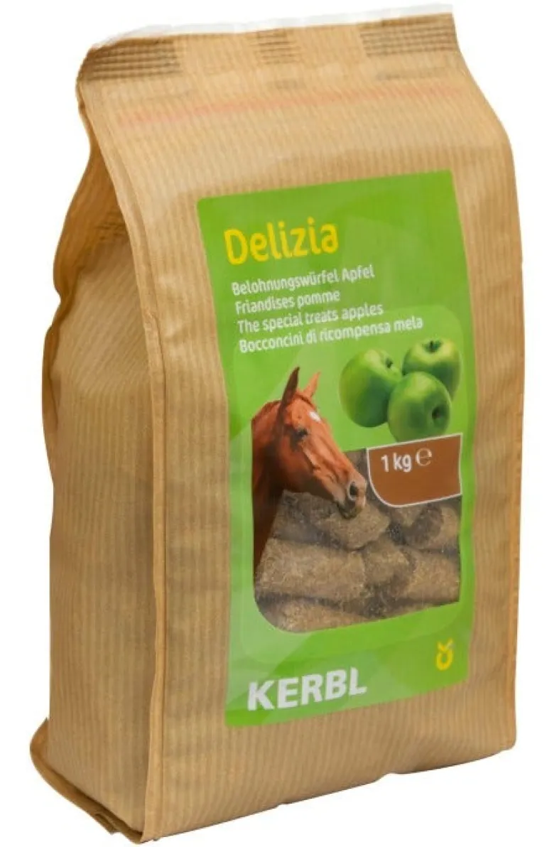 Friandises Delizia pour chevaux 1kg pomme