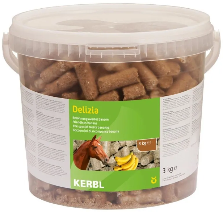 Friandises Delizia pour chevaux 3kg banane