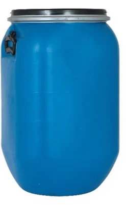 Fût en plastique bleu 150 kg