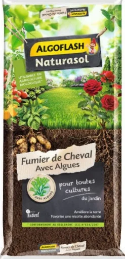 Fumier de cheval avec algues 20kg ALGOFLASH