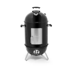 Fumoir en émail noir Oskar M Ø44cm 54x61x112cm