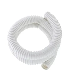 Gaine PVC annelée blanche 1,5m pour embouts Ø40mm