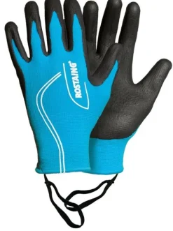Gants de jardinage/bricolage tactile pour ado Maxteen bleu