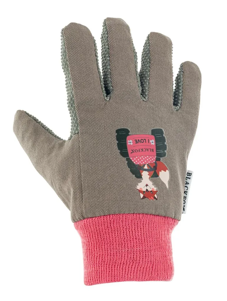Gants de jardin enfant Clever gris/rose BLACKFOX