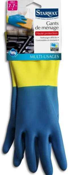 Gants de ménage haute protection latex/néoprène multi-usages