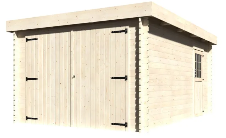 Garage bois GALAN 28 mm 326 x 480 cm