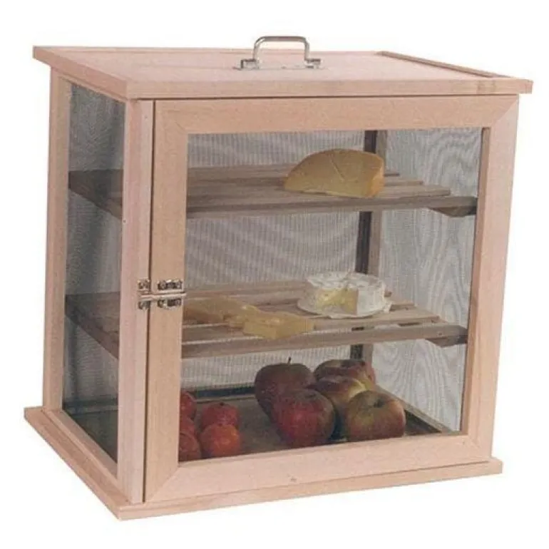 Garde-manger en bois de hêtre 40 x 44 x 30 cm MASY