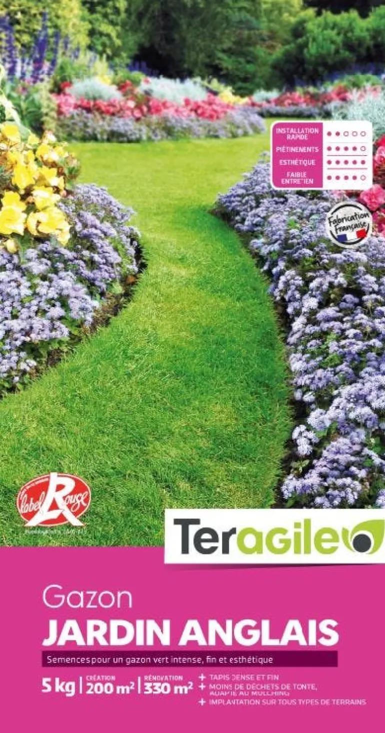 Gazon jardin anglais 5kg TERAGILE
