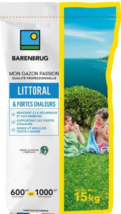 Gazon littoral et fortes chaleurs 15kg BARENBRUG
