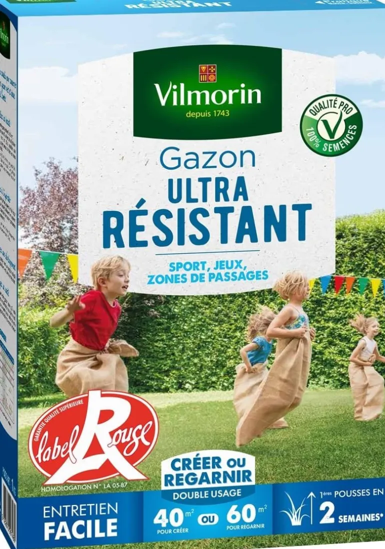 Gazon ultra résistant 1 kg VILMORIN