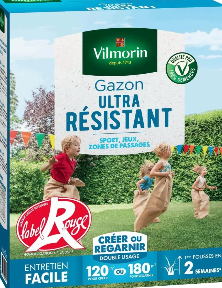 Gazon ultra résistant 3 kg VILMORIN