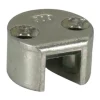 Gâche de tringle d'extrémité à encastrer haut/bas Ø25x15mm