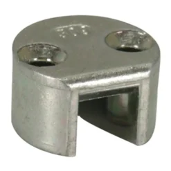 Gâche de tringle d'extrémité à encastrer haut/bas Ø25x15mm