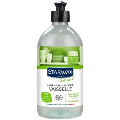 Gel vaisselle concentré 500ml Ecocert STARWAX