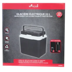 Glacière électrique 22L 12V/230V noir