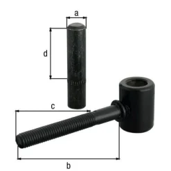 Gond à scelement chimique noir Ø14/74 M10x55 mm