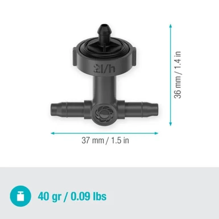 Goutteur en ligne régulateur de pression 2l/h GARDENA x10