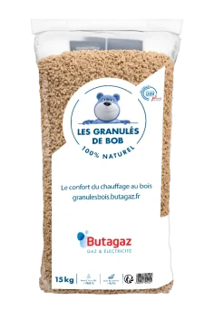 Granulés de bois Bob 100 % résineux 15 kg BUTAGAZ