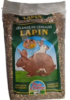 Granulés et céréales pour lapin fermier 20kg PLEIN CHAMP