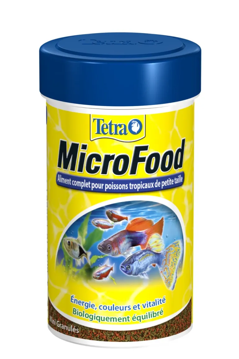 Granulés pour poissons d'ornement Microfood 100ml