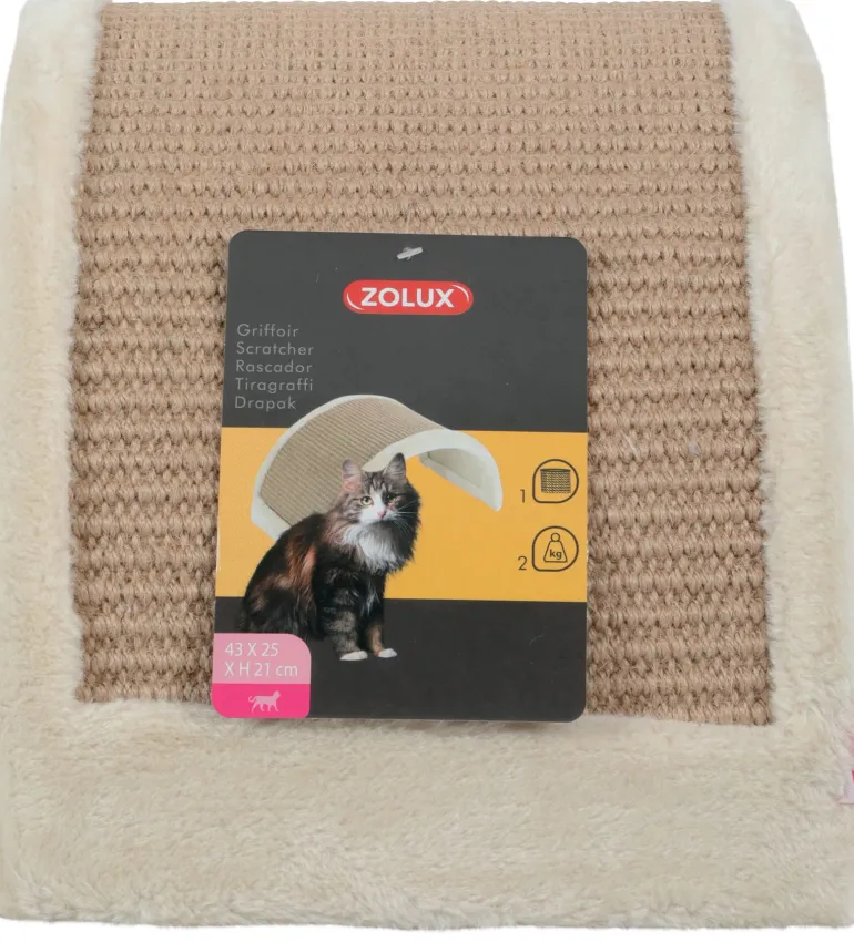 Griffoir pour chat pont à poser beige H.21 cm ZOLUX