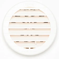 Grille en ABS + moustiquaire blanc à tube réglable Ø12