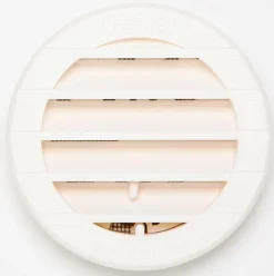 Grille ABS + anti-moustique blanc tube réglable Ø7,8 cm
