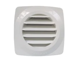 Grille à clipser ABS + anti-moutique blanc tube Ø10