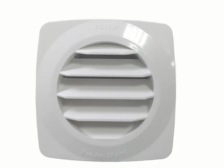 Grille à clipser ABS + anti-moutique blanc tube Ø10