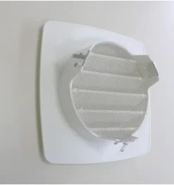Grille à clipser ABS + anti-moutique blanc tube Ø10