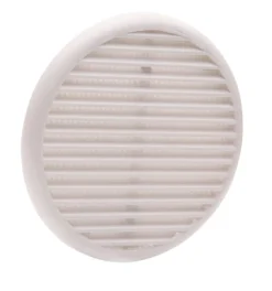 Grille à clipser ABS + moustiquaire beige tube Ø12,5-16