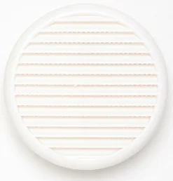 Grille à clipser ABS + moustiquaire blanc Ø8-12.5