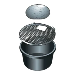 Grille de recouvrement L.61x H.2,5 x l.61cm