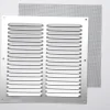 Grille en alu 0,8 mm anti-moustique gris 20x20 cm