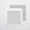 Grille en alu 0,8 mm anti-moustique blanc 15x15 cm